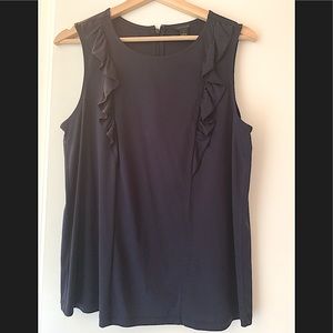Ann Taylor Navy Blouse